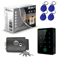Комплект СКУД WIFI на одну дверь Ps-Link KIT-CH1-FP-G/ сканер отпечатков / эл. механический замок / RFID — фото товара