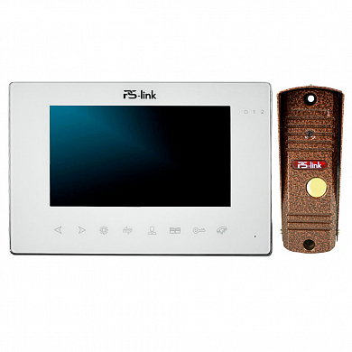 Комплект видеодомофона с вызывной панелью Ps-Link KIT-714TDP-201CR-С — детальное фото