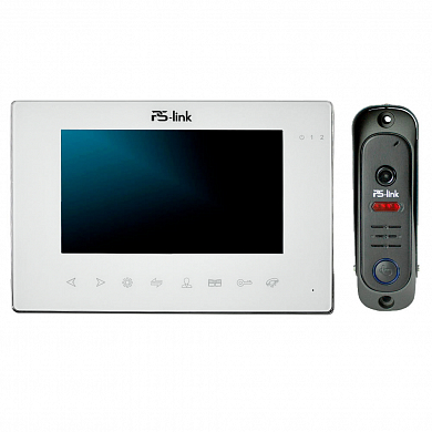 Комплект видеодомофона с вызывной панелью Ps-Link KIT-714TDP-206CR-B — детальное фото