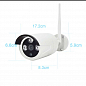Комплект видеонаблюдения WIFI 2Мп Ps-Link C204W 4 камеры для улицы