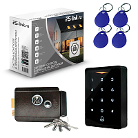 Комплект СКУД WIFI на одну дверь Ps-Link KIT-CH1-B/ кодовая панель / эл. механический замок / RFID — фото товара