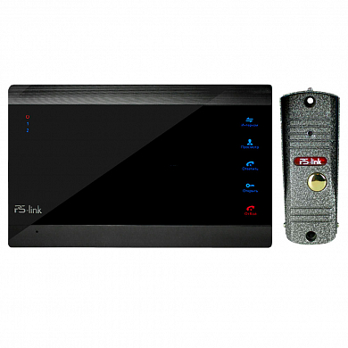 Комплект видеодомофона с вызывной панелью Ps-Link KIT-706DP-201CR-S — детальное фото