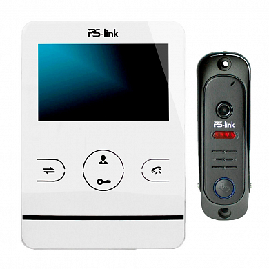 Комплект видеодомофона с вызывной панелью Ps-Link KIT-402DPW-206CR-B — детальное фото