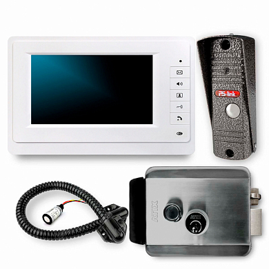 Комплект видеодомофона с электромеханическим замком Ps-Link KIT-VDI32-SS — детальное фото