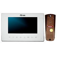 Комплект видеодомофона с вызывной панелью Ps-Link KIT-714TDP-201CR-С — фото товара