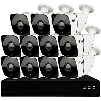 Комплект видеонаблюдения IP Ps-Link KIT-C811IP-POE / 8Мп / 11 камер / питание POE — фото товара