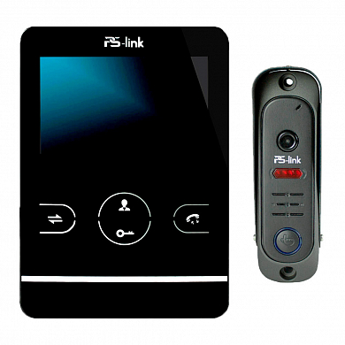Комплект видеодомофона с вызывной панелью Ps-Link KIT-402DPB-206CR-B — детальное фото