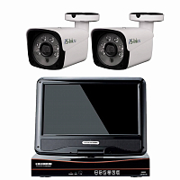 Комплект видеонаблюдения AHD 2Мп Ps-Link KIT-C9202HD / 2 камеры / монитор — фото товара