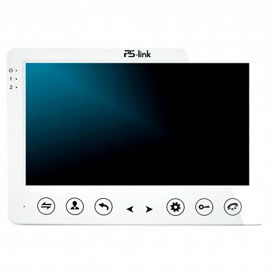 Видеодомофон проводной PS-715DP-FHD Белый с экраном 7" и реле ворот — детальное фото
