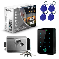 Комплект СКУД WIFI на одну дверь Ps-Link KIT-CH1-FP-SSM/ сканер отпечатков / эл. механический замок / RFID — фото товара