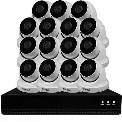 Комплект видеонаблюдения IP Ps-Link KIT-A815IP-POE / 8Мп / 15 камер / питание POE — детальное фото