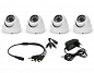 Комплект видеонаблюдения AHD 2Мп Ps-Link KIT-A204HDM / 4 камеры / запись звука