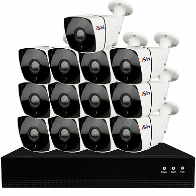 Комплект видеонаблюдения IP Ps-Link KIT-C813IP-POE / 8Мп / 13 камер / питание POE — детальное фото
