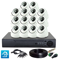 Комплект видеонаблюдения AHD 2Мп Ps-Link KIT-A214HD / 14 камер — фото товара