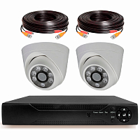 Комплект видеонаблюдения AHD 5Мп Ps-Link KIT-A502HD / 2 камеры — фото товара