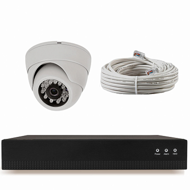 Комплект видеонаблюдения IP Ps-Link KIT-A201IP-POE / 2Мп / 1 камера / питание POE — детальное фото