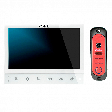 Комплект видеодомофона с вызывной панелью Ps-Link KIT-729DP-206CR-R — детальное фото