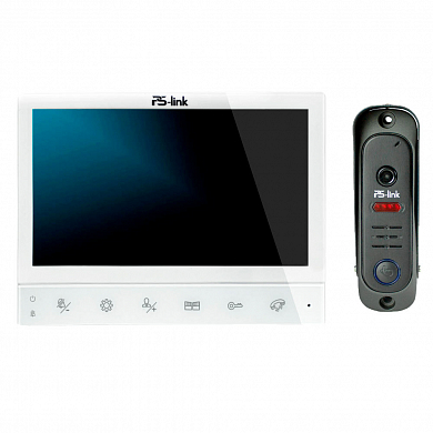 Комплект видеодомофона с вызывной панелью Ps-Link KIT-729DP-206CR-B — детальное фото