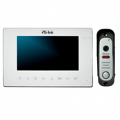 Комплект видеодомофона с вызывной панелью Ps-Link KIT-714TDP-206CR-S — детальное фото
