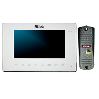 Комплект видеодомофона с вызывной панелью Ps-Link KIT-714TDP-201CR-S — фото товара