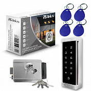 Комплект СКУД на одну дверь Ps-Link KIT-T6MF-CH / эл. механический замок / кодовая панель / RFID — фото товара